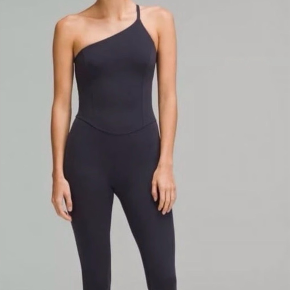 lululemon athletica Black One-Shoulder Jumpsuit